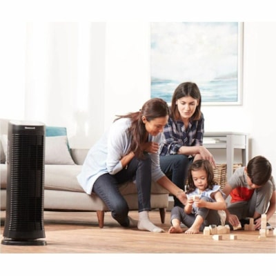 Honeywell - Purificfateur d'air AirGenius4 HFD310C - 250 Pi carré (23225760 mm²) - Noir NOIR  161 CADR 250 PIEDS CARRÉS