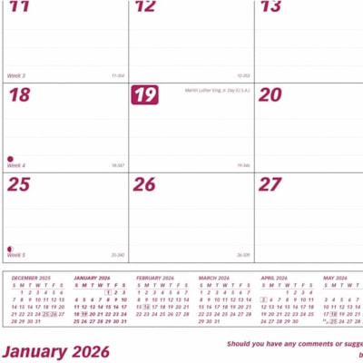 Brownline Monthly Desk/Wall Calendar 24-1/4" x 19-1/8" English - Monthly - 12 Month - January 2025 to December 2025 - 1 Month Single Page Layout - 23 1/2" (596.90 mm) x 18 1/4" (463.55 mm) Sheet Size - Desk Pad - Wall Mount - White - Vinyl - Perforated, Holder, Reference Calendar, Eyelet - 1 Each  