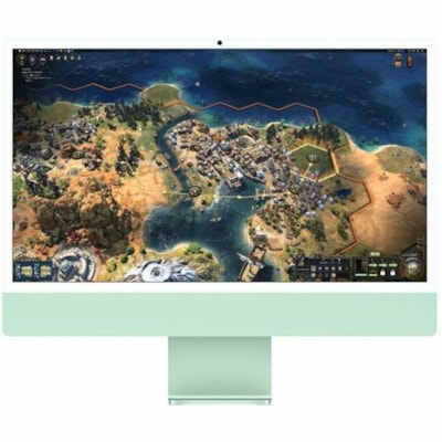 Apple iMac MWUY3LL/A All-in-One Computer - Apple M4 - 16 GB - 256 GB SSD - 24" 4.5K - Desktop - Green - Apple M4 Chip - 4480 x 2520 - MacOS Sequoia - Apple Deca-core (10 Core) - English (US) Keyboard - IEEE 802.11ax - 143 W  4.5K DISPLAY: APPLE M4 CHIP W ITH 10-CORE CPU AND