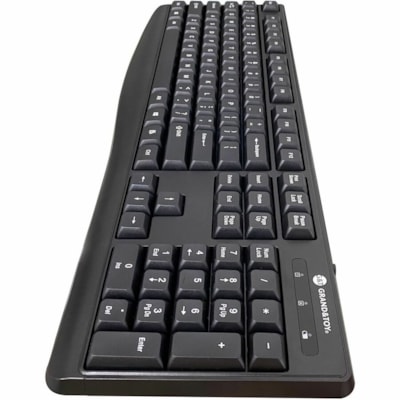 Grand & Toy Wireless Keyboard & Mouse Combo - USB Type A Wireless Keyboard - 104 Key - Black - USB Type A Wireless Mouse - Optical - 1000 dpi - 3 Button - Black - AA, AAA 2.4G 1000 DPI 3 BUTTON 104 KEYS USB NANO BLK COLOR