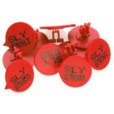 Dasco Storage Solutions Security Seal - Red - Plastic - 500 / Box  
