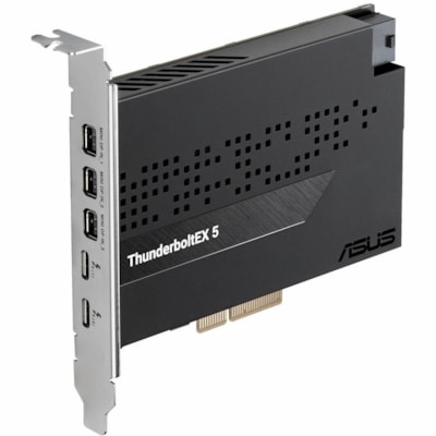Asus ThunderboltEX 5 - PCI Express 4.0 x4 - 15 GB/s - Desktop, Keyboard, Mouse, Monitor - Plug-in Card - 3 USB Port(s) - 1 Thunderbolt Port(s) - 1 USB 2.0 Port(s) - PC  CARD 