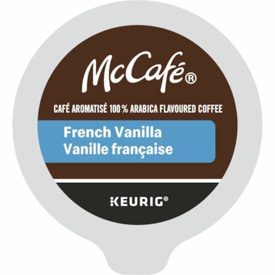 McCafé® - Coupe K, Pod Café Vanille française medium roast - Compatible avec Cafetière Keurig K-Cup - Moyen - 3,7 oz (104 g) - Coupe K, Pod - Vanille française - 10 / boîte  
