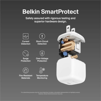 Belkin - BoostCharge - 45 W - Blanc  WITH PPS  WHT 