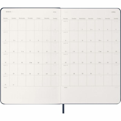 Moleskine Classic 12 Month 2026 Weekly Planner, Hard Cover, Large (5" x 8.25"), Sapphire - Moleskine Classic 12 Month 2026 Weekly Planner, Hard Cover, Large (5" x 8.25"), Sapphir  