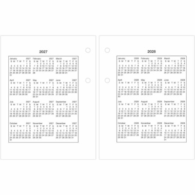 At-A-Glance 2026 Daily Desk Calendar Refill 2-Pages/Day - 3-3/4" H x 3" W - English - Daily - 12 Month - January 2026 to December 2026 - 1 Day Double Page Layout - 3" (76.20 mm) x 3 3/4" (95.25 mm) Sheet Size - Desk - Red - Paper - Event Planning Sheet, Task List, Appointment Schedule, Reference Mon RECYCLED AT-A GLANCE FITS BASE E19  30% PCW