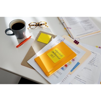 Post-it® Notes - Floral Fantasy Color Collection - 500 - 3" (76.20 mm) Flag/Note Width x 3" (76.20 mm) Flag/Note Length - Square - 100 Sheets per Pad - Unruled - Limeade, Blue Paradise, Citron, Positively Pink, Iris Infusion - Paper - Self-adhesive, Repositionable - 5 / Pack ULTRA COLOURS REMOVABLE STICKS TO MOST SURFACES 100/PAD