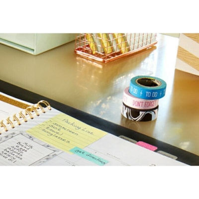 Post-it® Lined Notes - 300 - 4" (101.60 mm) Flag/Note Width x 4" (101.60 mm) Flag/Note Length - Square - 300 Sheets per Pad - Ruled - Canary Yellow - Paper - Recyclable - 1 Pad  