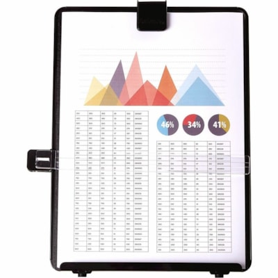 Fellowes Non-Magnetic Copyholder - 11.25" (285.75 mm) Height x 10.13" (257.30 mm) Width x 7.38" (187.45 mm) Depth - Black - Plastic 5 POSITION ADJUSTABLE REMOVABLE LINE GUIDE PLASTIC