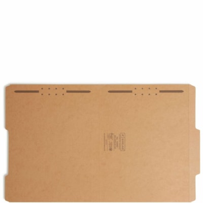 Smead 2/5 Onglet coupé format lettre Recyclé Chemise avec fixateur - 8 1/2 po (215,90 mm) x 11 po (279,40 mm) - 3/4 po (19,05 mm) Extension - 2 x 2K Attache(s) - 2 po (50,80 mm) pour Dossier - Haut Position supérieure - Droite du centre Position d'onglet - Kraft - 10% Recycl&eac REINFORCED 2/5-CUT TAB LETTER SIZE/KRAFT