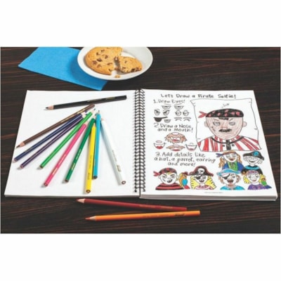 Prang Colored Pencils - 3.3 mm (0.13") Assorted Lead - Assorted Barrel - 24 / Set  