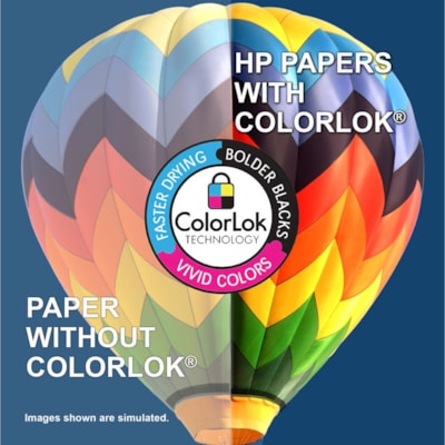 HP Papers - Papier de copie et à usages multiples 112400 - 100 Luminosité - format lettre - 8 1/2 po (215,90 mm) x 11 po (279,40 mm) - 24 lb (10886,22 g) Poids de Base - Lisse - Double face, Heavyweight, Sans bourrage, Sans acide - Blanc - 500 / Ramette 24 LBS BL:96 500 FEUILLES/PQT 
