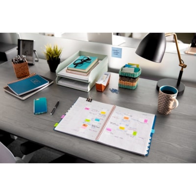 Post-it® Flags - 100 x Bright Pink - 1" (25.40 mm) Flag/Note Width x 1 3/4" (44.45 mm) Flag/Note Length - Rectangle - Unruled - Pink - Removable, Self-adhesive - Dispenser Included - 100 / Pack 1" WIDE  50/DISPENSER 