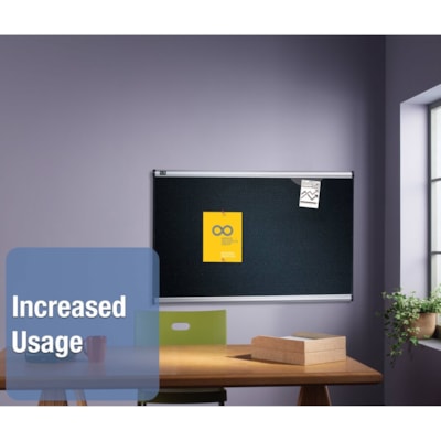 Quartet Prestige Bulletin Board - 36" (914.40 mm) Board Height x 48" (1219.20 mm) Board Width - Brown Cork Surface - Self-healing, Durable - Graphite Frame - 36" (914.40 mm) Width - 1 Each COLOURED GRAPHITE FINISH FRAME MOUNTING SYSTEM INCL.QUARTET