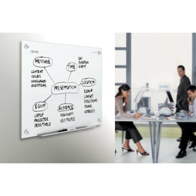 Quartet - Tableau d'affichage embossé Prestige - hauteur de la planche 48 po (1219,20 mm) x largeur de la planche 72 po (1828,80 mm) - Surface Noir Mousse - Auto-guérissant - Frame Argenté Aluminium - 1 chaque EN MOUSSE ALVÉOLÉE À HAUTE RÉTENTION DES PUNAISES