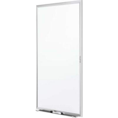 Quartet - Quartet® Tableau en mélamine standard, cadre aluminium, 5 pi x 3 pi - largeur de 60 po (1524 mm) x hauteur de 36 po (914,40 mm) - Surface Blanc Mélamine - Frame Argenté Aluminium - Horizontale/Verticale - 1 chaque NON MAGNETIC 