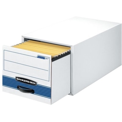 Stor/Drawer® Steel Plus(tm) - Legal - Internal Dimensions: 15.50" (393.70 mm) Width x 23.25" (590.55 mm) Depth x 10.38" (263.52 mm) Height - External Dimensions: 17" (431.80 mm) Width x 25.5" (647.70 mm) Depth x 11.5" (292.10 mm) Height - Media Size Supported: Legal - Heavy Duty - Stackable - DRAWER LEGAL SIZE WITH HANGING FOLDER RAILS 65% REC / 59% PCW