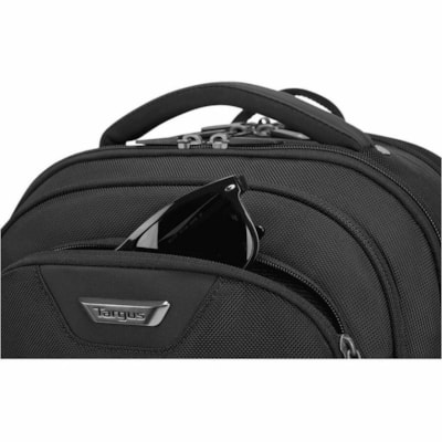 Targus Corporate Traveler CUCT02B Carrying Case Rugged (Backpack) for 10.5" to 16" Notebook - Black - Damage Resistant, Impact Resistant, Water Resistant Bottom, Impact Absorbing, Drop Resistant, Bump Resistant, Water Resistant, Shock Absorbing, Tear Resistant, Crash Resistant - Polyester Body - Che  