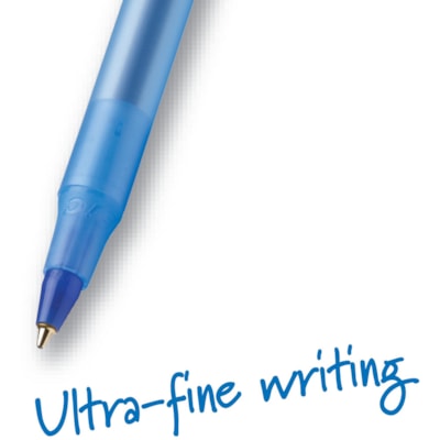 BIC Round Stic Ballpoint Pens - Medium Pen Point - Blue Ink - Blue Barrel - 60 / Box BULK BOX 60 PENS PER PK 