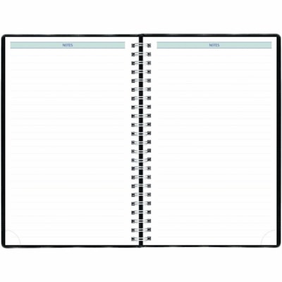 Blueline 2026 Timanager 13-Month Weekly/Monthly Planner - December to December - 9-1/16" x 5-7/8" - Black - English - Julian Dates - Weekly, Monthly - 13 Month - December 2025 to December 2026 - 7:00 AM to 8:30 PM - Half-hourly - 1 Week Double Page Layout - 5 7/8" (149.23 mm) x 9 11/64" (232.82 mm)   