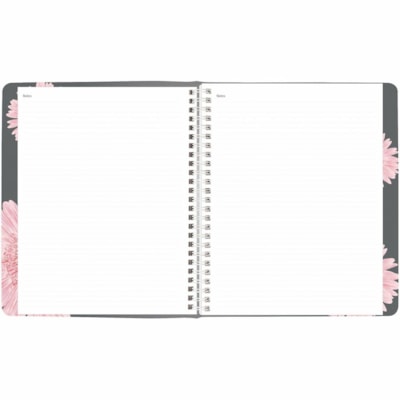 Blueline 2026 Pink Ribbon 13-Month Weekly/Monthly Planner - December to December - 8-1/2" x 6-3/4" - Pink Daisy - Bilingual - Weekly, Monthly - 13 Month - December 2025 to December 2026 - 7:00 AM to 7:30 PM - Half-hourly - Monday - Friday - 1 Week Double Page Layout - 6 3/4" (171.45 mm) x 8 1/2" (21  