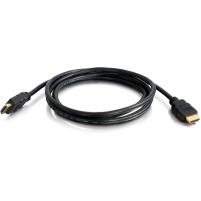 C2G 6.6ft High Speed HDMI Cable w/ Ethernet - Ultra HD - 4K 60Hz - M/M - 6.6 ft (2 m) HDMI A/V Cable for Audio/Video Device, Home Theater System - First End: 1 x HDMI 2.0 Digital Audio/Video - Male - Second End: 1 x HDMI 2.0 Digital Audio/Video - Male - Supports up to 4096 x 2160 - Black ULTRA HD - 6FT. 