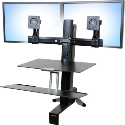 Ergotron Tall-User Kit for WorkFit Dual odate the height needs of tall  users and improve t