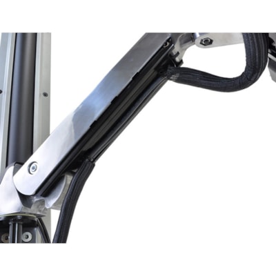 Ergotron StyleView 45-273-026 Multi Component Mount for Flat Panel Display, Keyboard, CPU - Polished Aluminum - Height Adjustable - 1 Display(s) Supported - 24" Screen Support - 29 lb (13154.18 g) Load Capacity - 75 x 75, 100 x 100 - VESA Mount Compatible - Plastic Sit-Stand Combo System with Sm all CPU Holder (poli