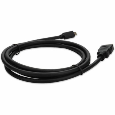 AddOn 3ft HDMI 1.4 Male to Micro-HDMI 1.4 Male Black Cable For Resolution Up to 4096x2160 (DCI 4K) - 3 ft (0.91 m) HDMI A/V Cable for Audio/Video Device, TV, Cellular Phone - First End: 1 x HDMI Digital Audio/Video - Male - Second End: 1 x Micro HDMI Type D Digital Audio/Video - Male - Black  CABL 