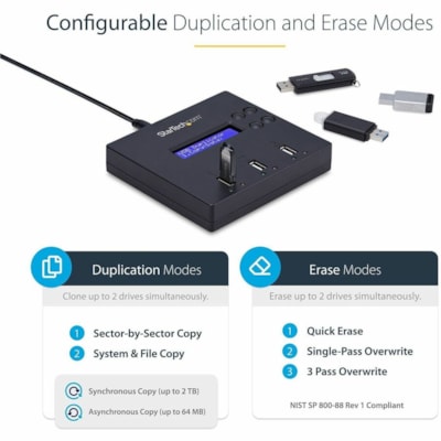 StarTech.com Duplicateur de Carte Mémoire Flash USBDUP12  BOPT 