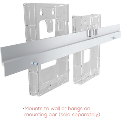 Deflecto Lit Loc Interlocking Magazine Display - 11.3" (285.75 mm) Height x 9" (228.60 mm) Width x 1.3" (31.75 mm) Depth - Interlockable - Clear - Plastic - 1 Each SINGLE MAGAZINE SIZE UNIT 9"W X 11-1/4"H X 1-1/4"D - CLE