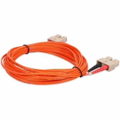 AddOn 2m SC to SC Orange OM1 Duplex OFNR (Riser-Rated) MMF Fiber Patch Cable - 6.6 ft (2 m) Fiber Optic Network Cable for Network Device - First End: 2 x SC Network - Male - Second End: 2 x SC Network - Male - Patch Cable - LSZH, OFNR, Riser, Plenum - 62.5/125 µm - Orange - 1.0  CABL 