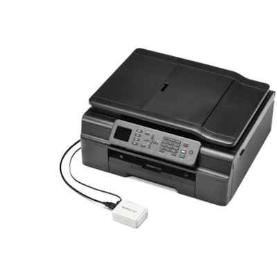 StarTech.com 1 Port USB Wireless N Network Print Server with 10/100 Mbps Ethernet Port - 802.11 b/g/n - Share a standard USB printer with multiple users simultaneously over a wireless network - 1 Port USB Wireless N Network Print Server with 10/100 Mbps Ethernet Port - 802.11 b/g/n - Wireless USB 2.  
