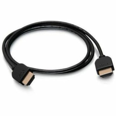 C2G 6ft Ultra Flexible High Speed HDMI Cable w/ Low Profile Connectors - 4K - 6 ft (1.83 m) HDMI A/V Cable for Audio/Video Device, Home Theater System, Computer, Projector, Monitor, HDTV - First End: 1 x HDMI 2.0 Digital Audio/Video - Male - Second End: 1 x 19-pin HDMI 2.0 Digital Audio/Video - Male  