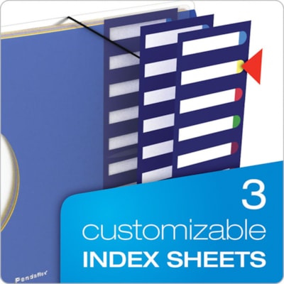 Esselte Translucent Poly Project Sorter - 10 x Divider(s) - 10 Tab(s) - 8.50" (215.90 mm) Divider Width x 11" (279.40 mm) Divider Length - Letter - Multicolor Divider - Elastic Closure, Moisture Resistant - 1 Each 10 POLY DIVIDERS HOLDS 8-1/2X11IN PAPER