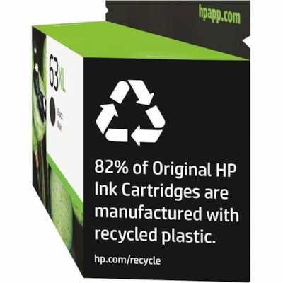 HP 63XL Original Ink Cartridge - Single Pack - Inkjet - High Yield - 430 Pages - Black - 1 Each ENVY 4520  OFFICEJET 4650 480 PG YIELD