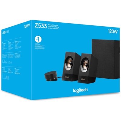 Logitech Z533 2.1 Speaker System - 60 W RMS - 55 Hz to 20 kHz  SUBW 