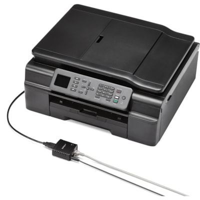 StarTech.com 10/100Mbps Ethernet to USB 2.0 Network LPR Print Server - USB Print Server with 10Base-T/100Base-TX Auto-sensing - Share a standard USB printer with multiple users over an Ethernet network - 10/100Mbps Ethernet to USB 2.0 network LPR print server - USB 10/100 Mbps print server / network  