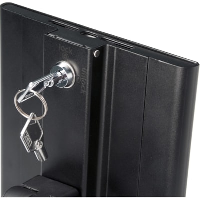 CTA Digital PAD-ASKMB Desk Mount for iPad mini - Black - 1 ND W/ LOCKING CS & CBL 
