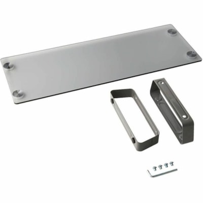Tripp Lite series Universal Glass-Top Monitor Riser - 40 lb (18143.69 g) Load Capacity - 3.15" (80.01 mm) Height x 22" (558.80 mm) Width x 8.27" (210.06 mm) Depth - Desktop - Tempered Glass, Brushed Aluminum  ACCS 