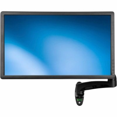 StarTech.com Single Wall Mount Monitor Arm, Gas-Spring, Full Motion Articulating, For VESA Mount Monitors up to 34" (19.8lb/9kg) - Wall mount a monitor to save space; One-touch height adjustment - Single-Monitor Arm - Mount a VESA (75x75, 100x100) compatible display up to 34" w/ a max weight of 19.9  STND 