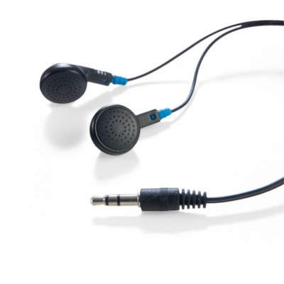 Verbatim Earphone - Stereo - Mini-phone (3.5mm) - Wired - Earbud - Binaural - Black - 1 Each SIMPLE IN-EAR DESIGN EXCEPTIONAL STEREO SOUND