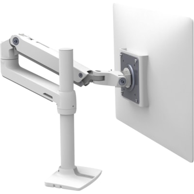 Ergotron Mounting Arm for Monitor - White - 1 Display(s) Supported - 32" Screen Support - 25 lb (11339.81 g) Load Capacity - 100 x 100, 75 x 75  Tall Pole (white) - Aluminum construction offers