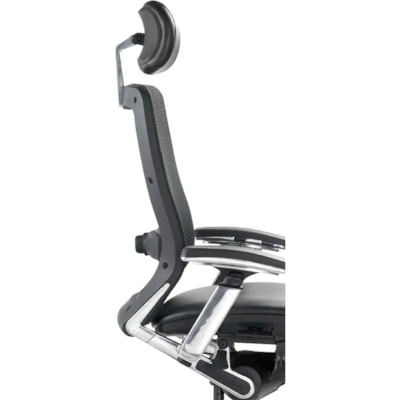Nightingale - Fauteuil fonctionnel de direction à dossier mi-haut IC2 - Seat Color Noir - Back Color Noir - Dossier mi-dos - 5 branches Base - Accoudoir - 1 chaque MID BACK EXECUTIVE CHAIR ALL MESH