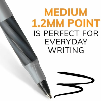 BIC Round Stic Grip Extra Comfort Blue Ballpoint Pens, Medium Point (1.2mm), 12-Count Pack, Excellent Writing Pens With Soft Grip for Superb Comfort and Control - 1.2 mm (0.05") Medium Pen Point - Blue Ink - 12 Pack ROUND STIC DISPOSABLE 