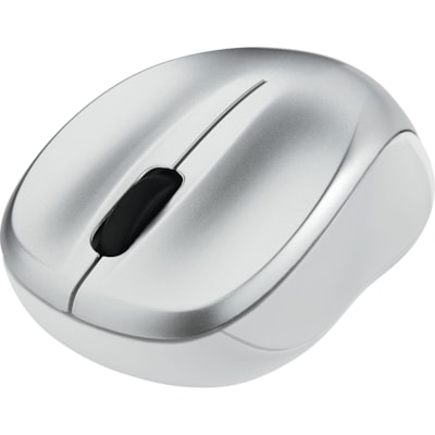 Verbatim Silent Wireless Blue LED Mouse - Silver - Blue LED/Optical - Wireless - Radio Frequency - Silver - USB Type A - Scroll Wheel - 3 Button(s) - 1 Each COLOR - SILVER 