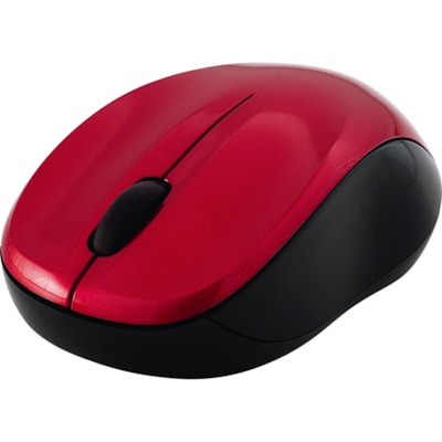 Verbatim Silent Wireless Blue LED Mouse - Red - Blue LED/Optical - Wireless - Radio Frequency - Red - USB Type A - Scroll Wheel - 3 Button(s) - 1 COLOR - RED 