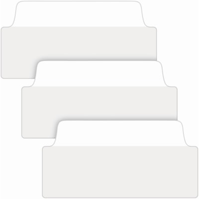 Avery® - Intercalaire 74776 - 24 Onglet(s) - hauteur de l'onglet 1,50 po (38,10 mm) x largeur de l'onglet 3 po (76,20 mm) - Tab clair Film, Blanc Papier - 24 / emballage PK/24  2 SIDED WRITABLE FILING 