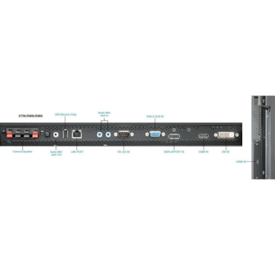 NEC Display 90" LED Backlit Commercial-Grade Display with Integrated Digital Tuner - 90" (2286 mm) LCD - 1920 x 1080 - Direct LED - 350 cd/m² - 1080p - HDMI - USB - DVI - SerialEthernet  MNTR 