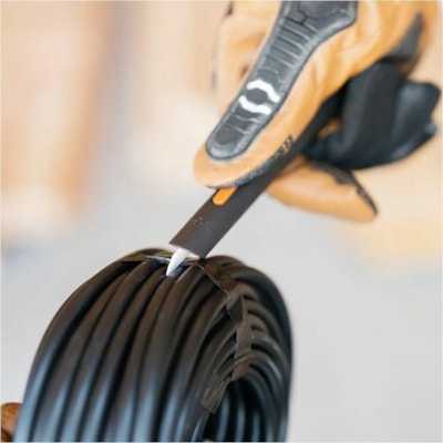 Slice - Coupeur de stylo manuel, boîte de 12 - hauteur de 0,68 po (17,27 mm) x largeur de 0,68 po (17,27 mm) x longueur de 5,26 po (133,60 mm) - Ambidextre, Résistants, Manche, Trou pour cordon, Résistant à la rouille, Non-conducteur, Non-magnétique, Portable, Confortable,  MANUEL à 3 POSITIONS 
